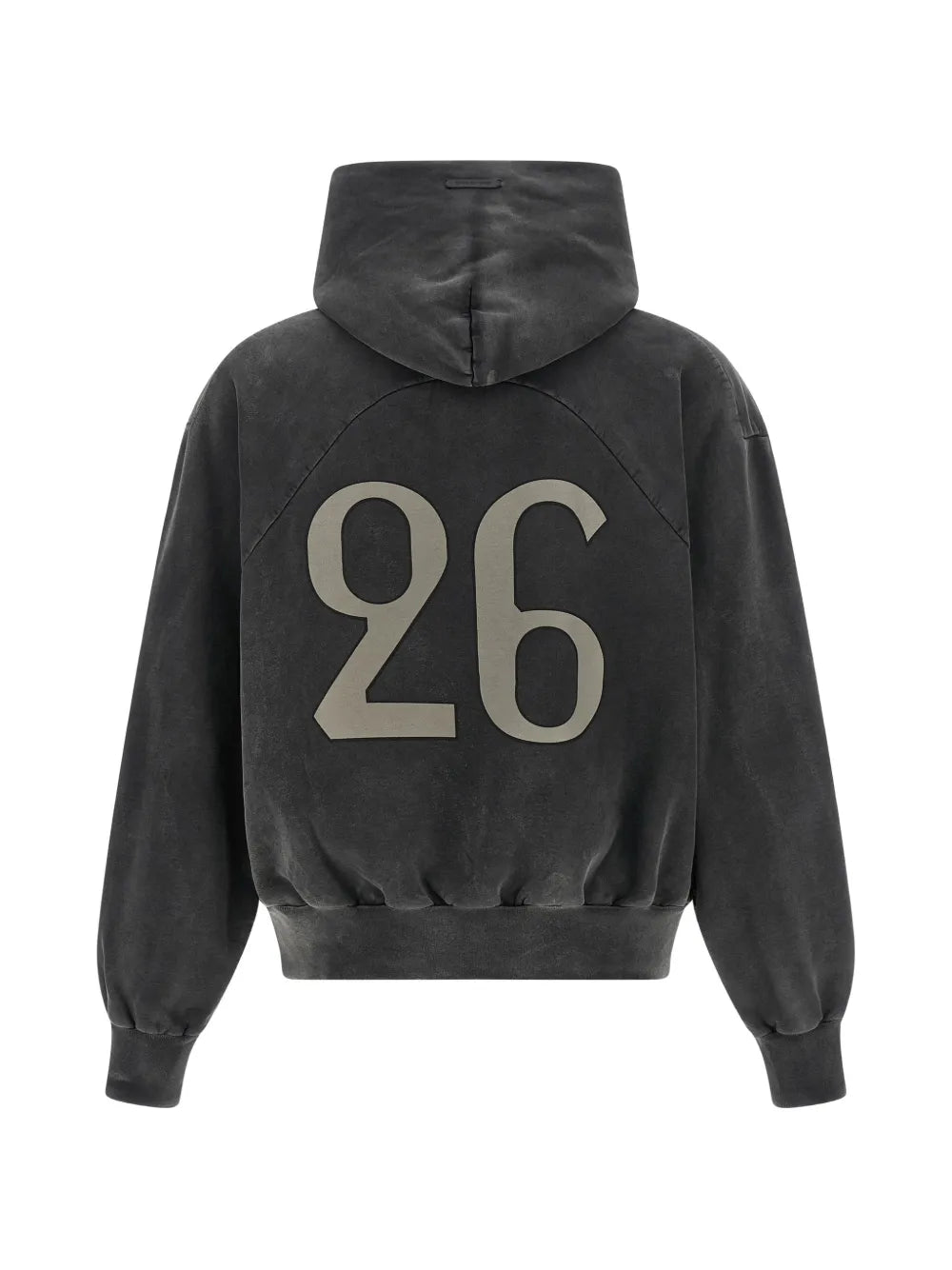 26 graphic-print cotton hoodie