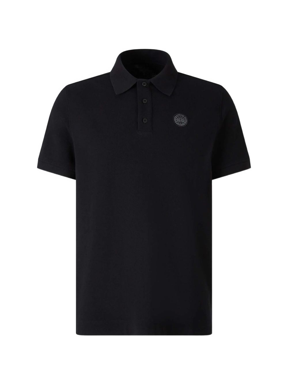 logo-patch polo shirt
