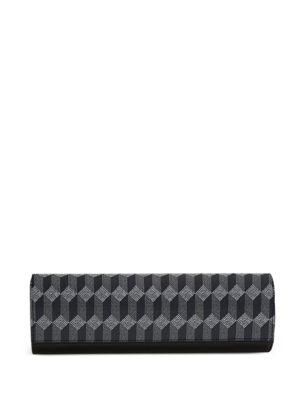monogram-print leather watch case