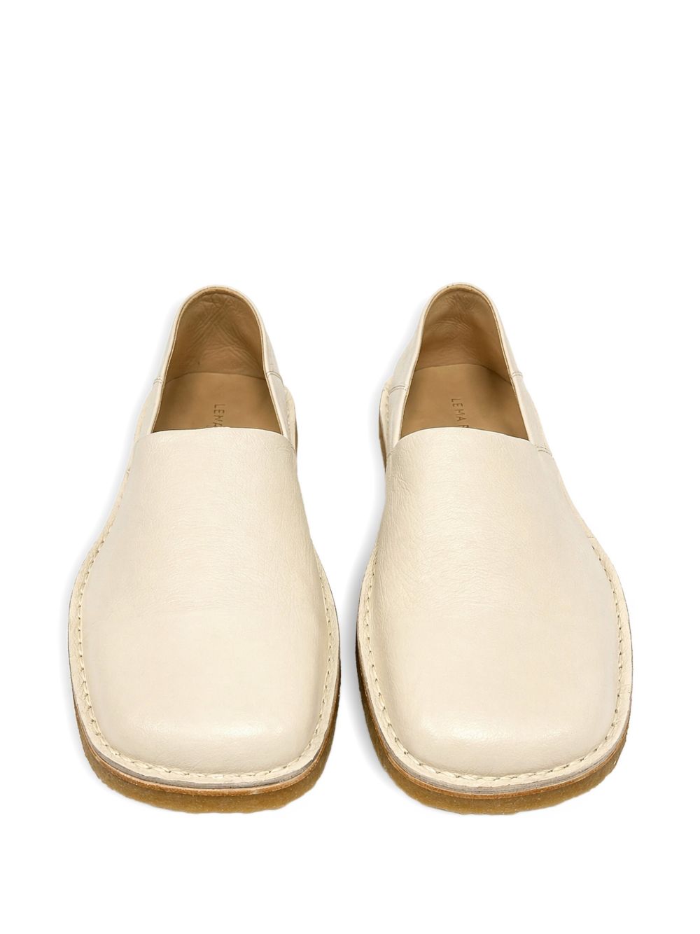 square slip-on loafers