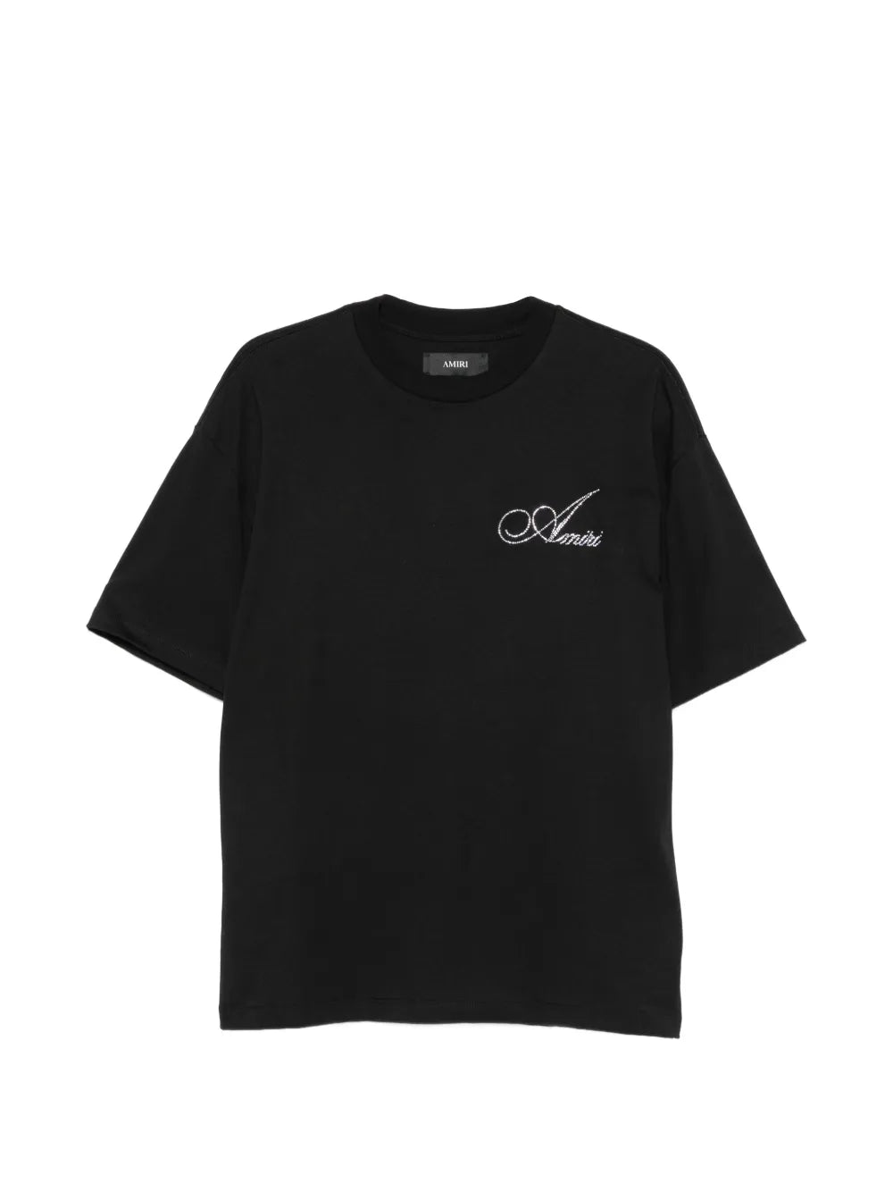 crystal-embellished logo T-shirt
