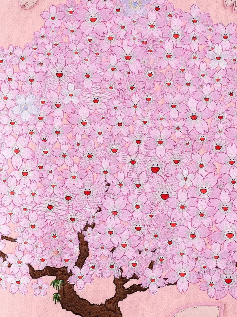 x Takashi Murakami Cherry Blossom-Embroidered Varsity Jacket