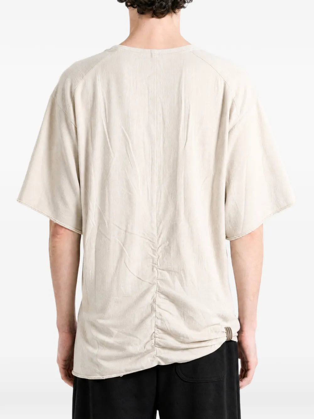 henly-neck T-shirt