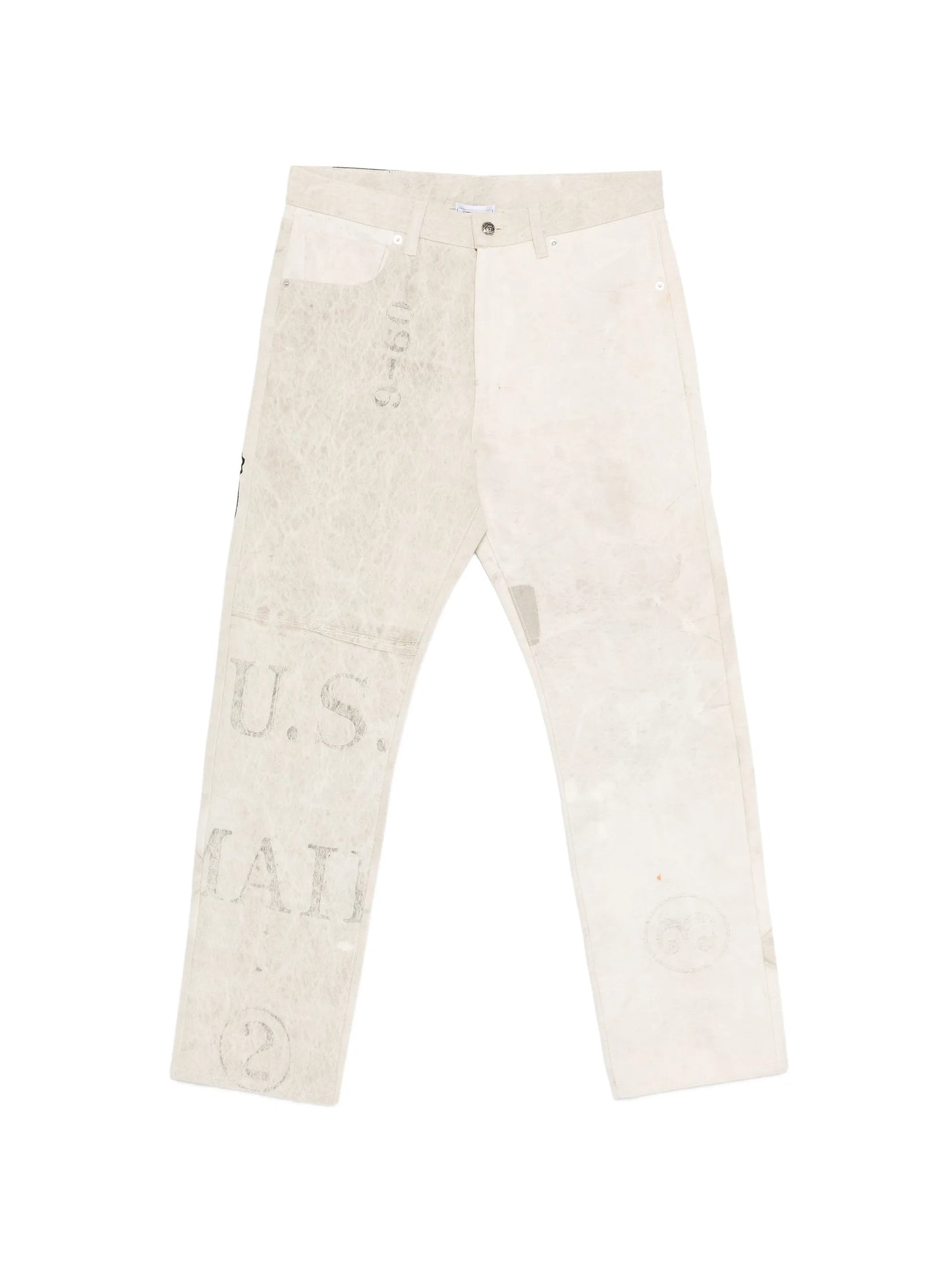 Graphic-Print Jeans