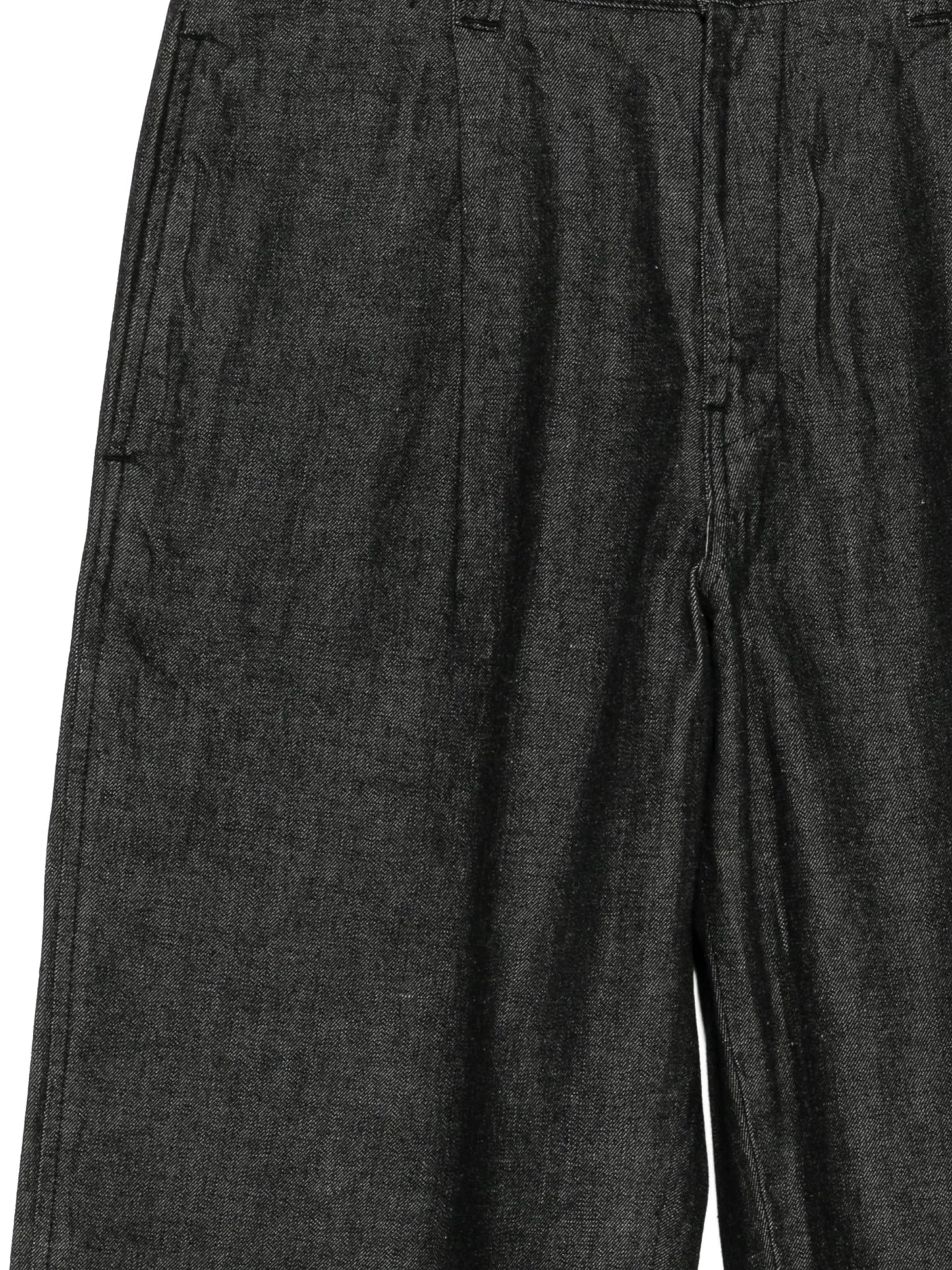 Pleated Denim Jeans