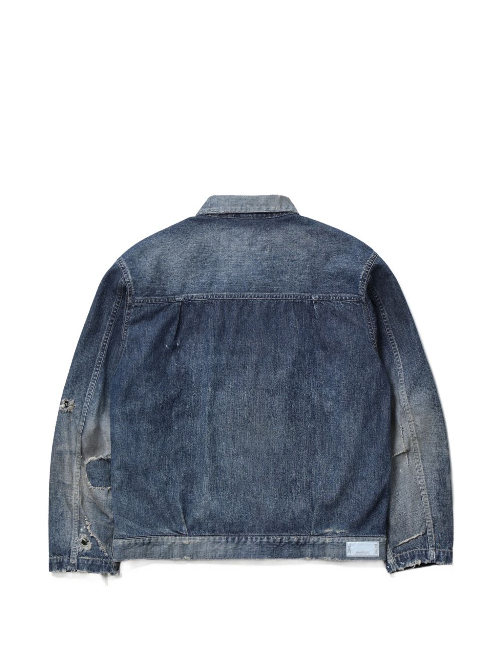 distressed denim jacket