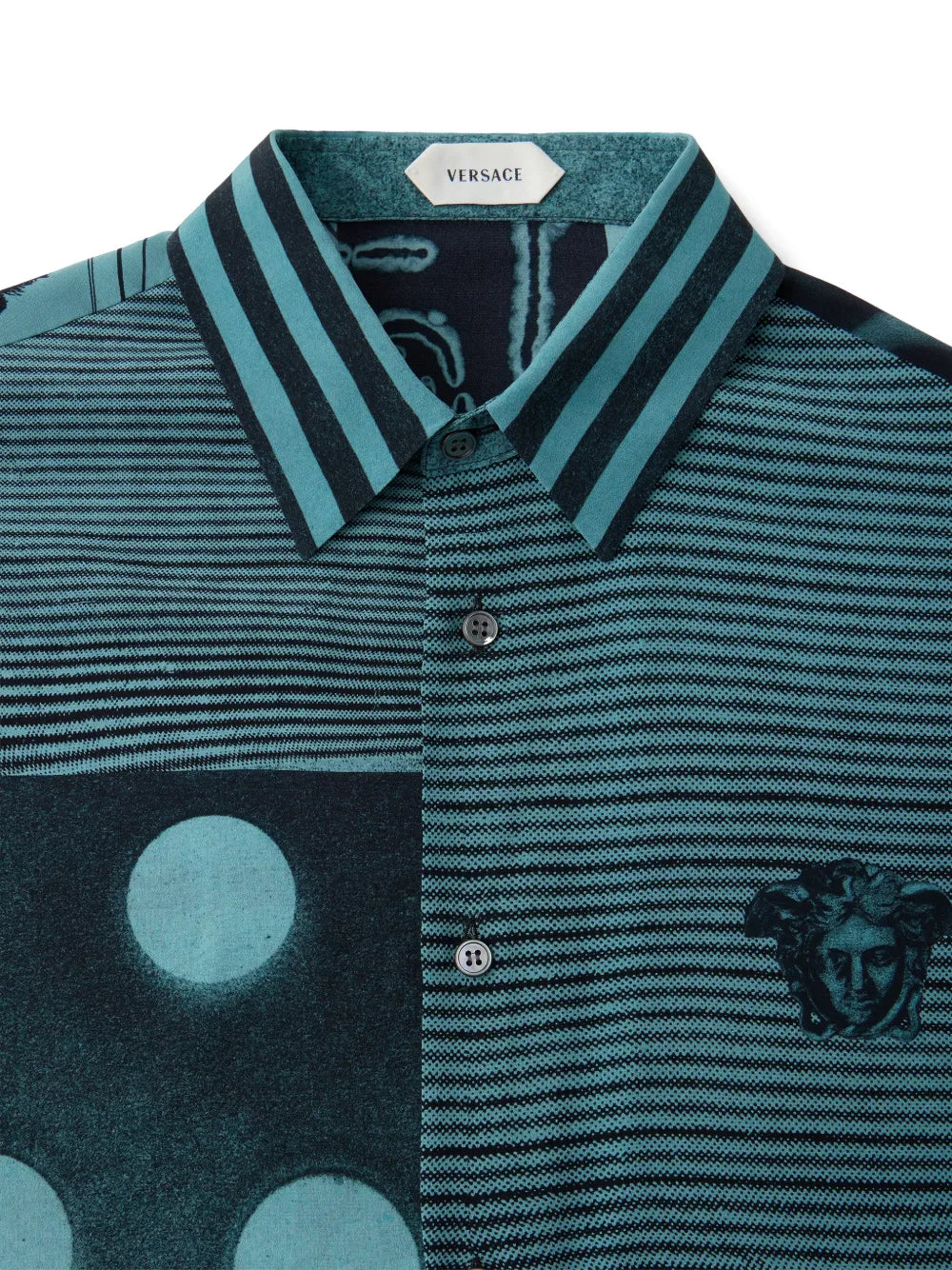 printed silk Crêpe De Chine regular shirt