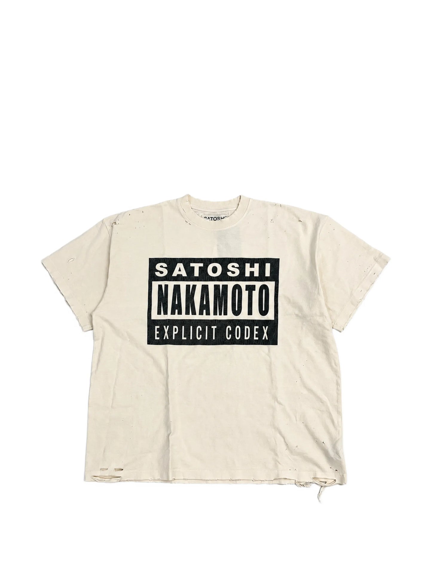 Logo-Print Distressed T-Shirt