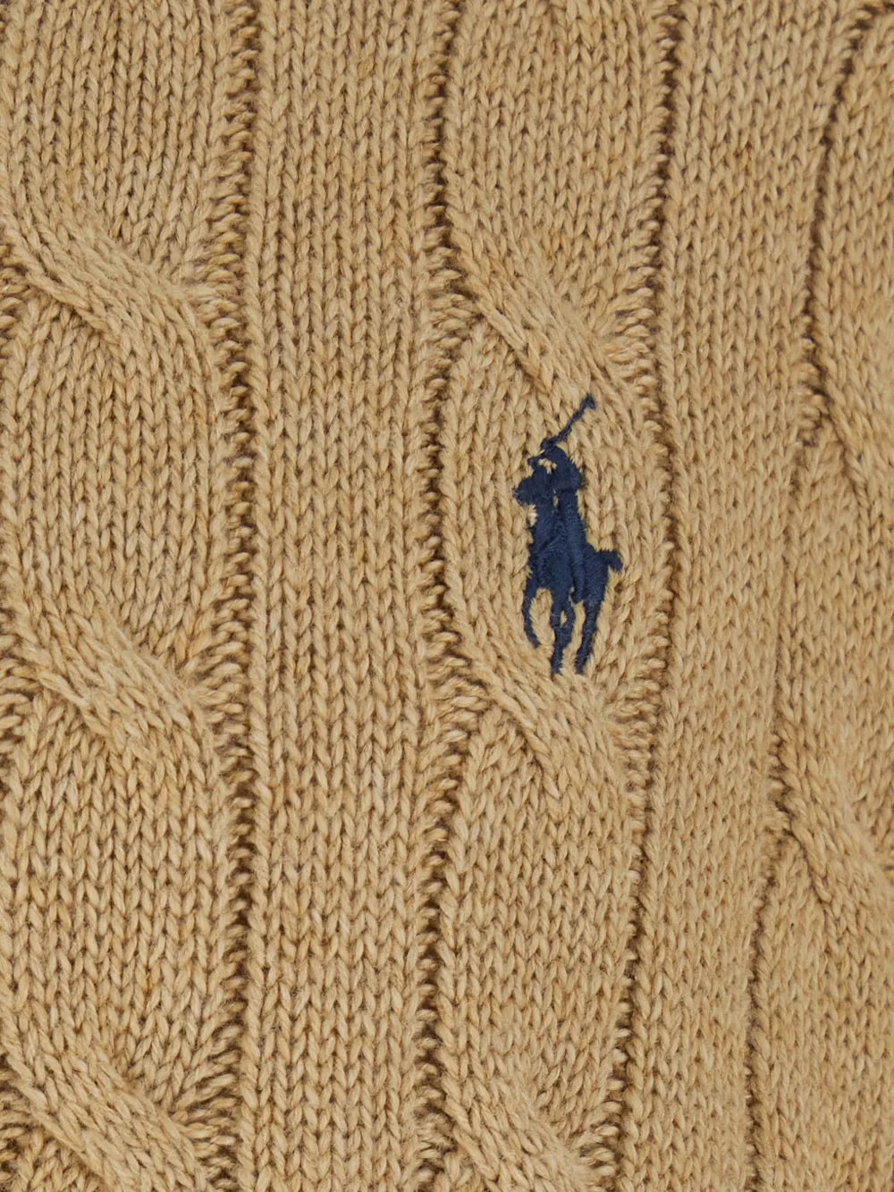 cable-knit zip-up hoodie