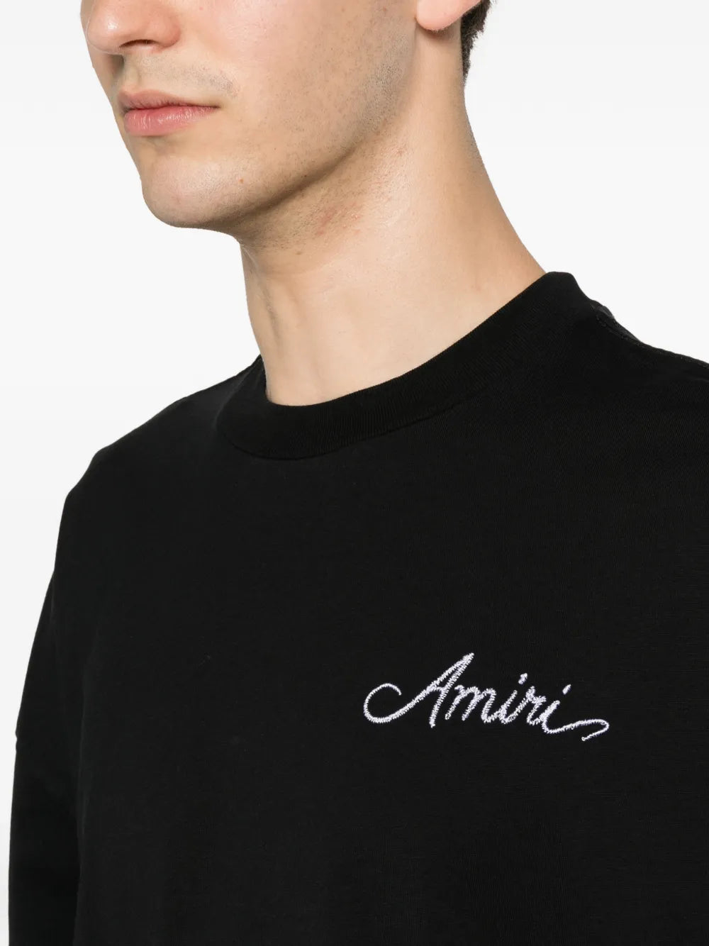 logo-embroidered T-shirt