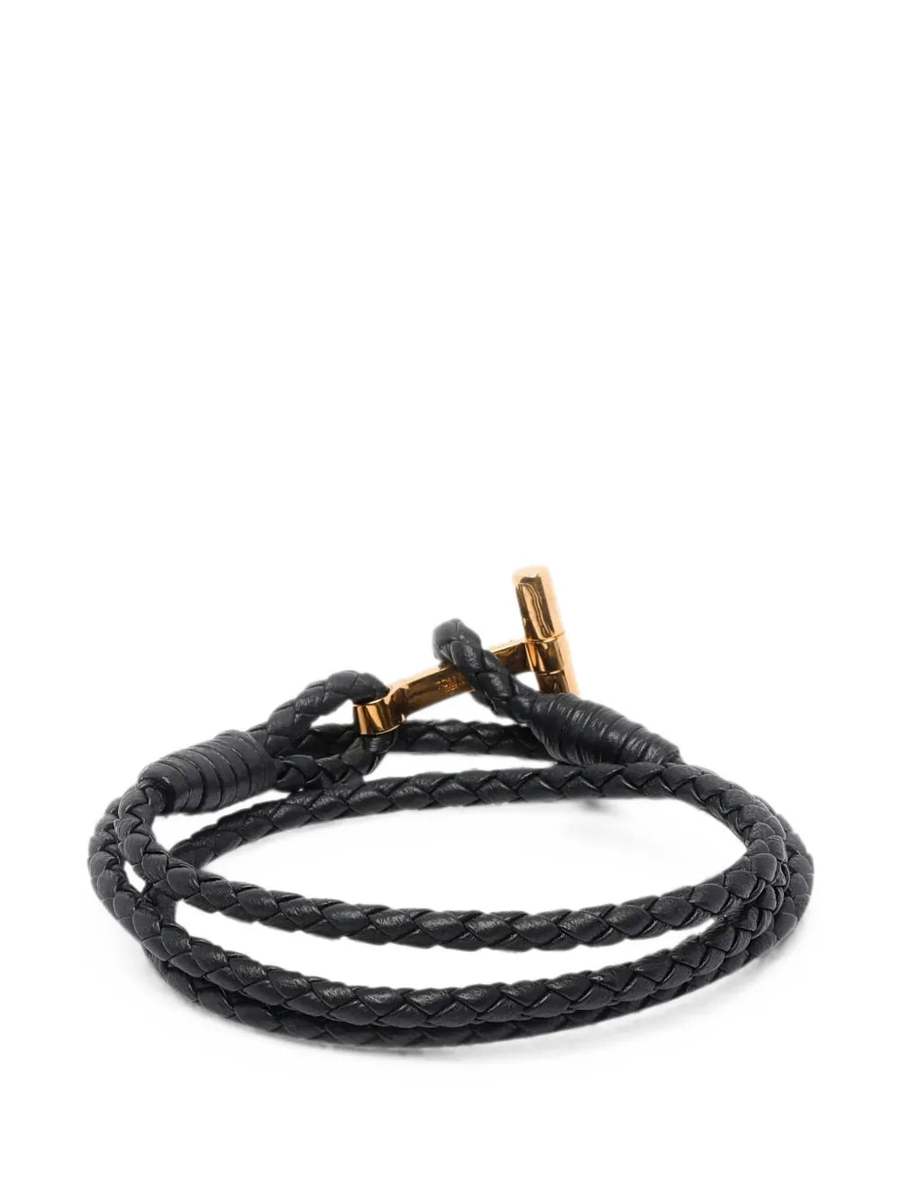 braided leather t bracelet