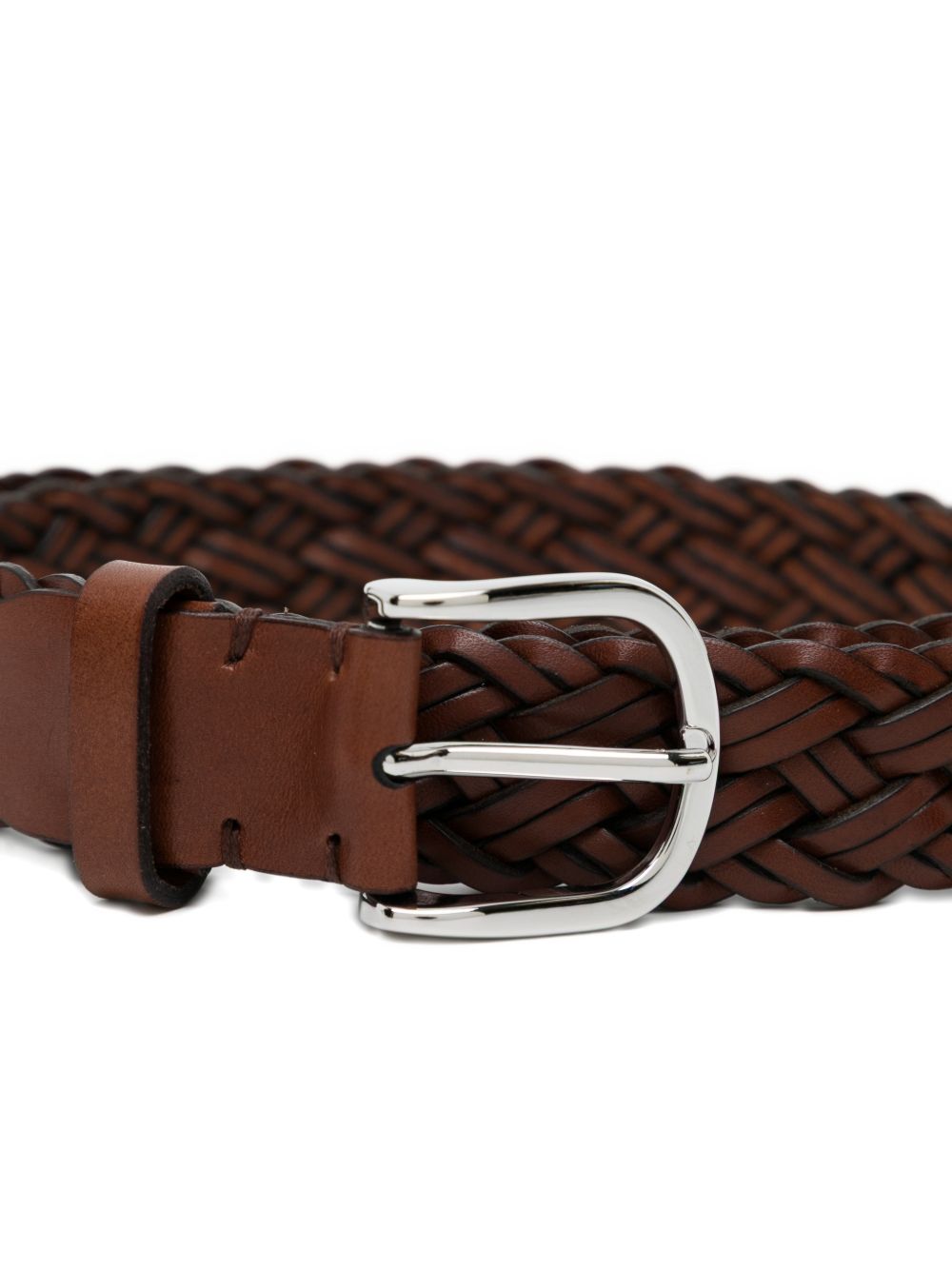 woven leather belt