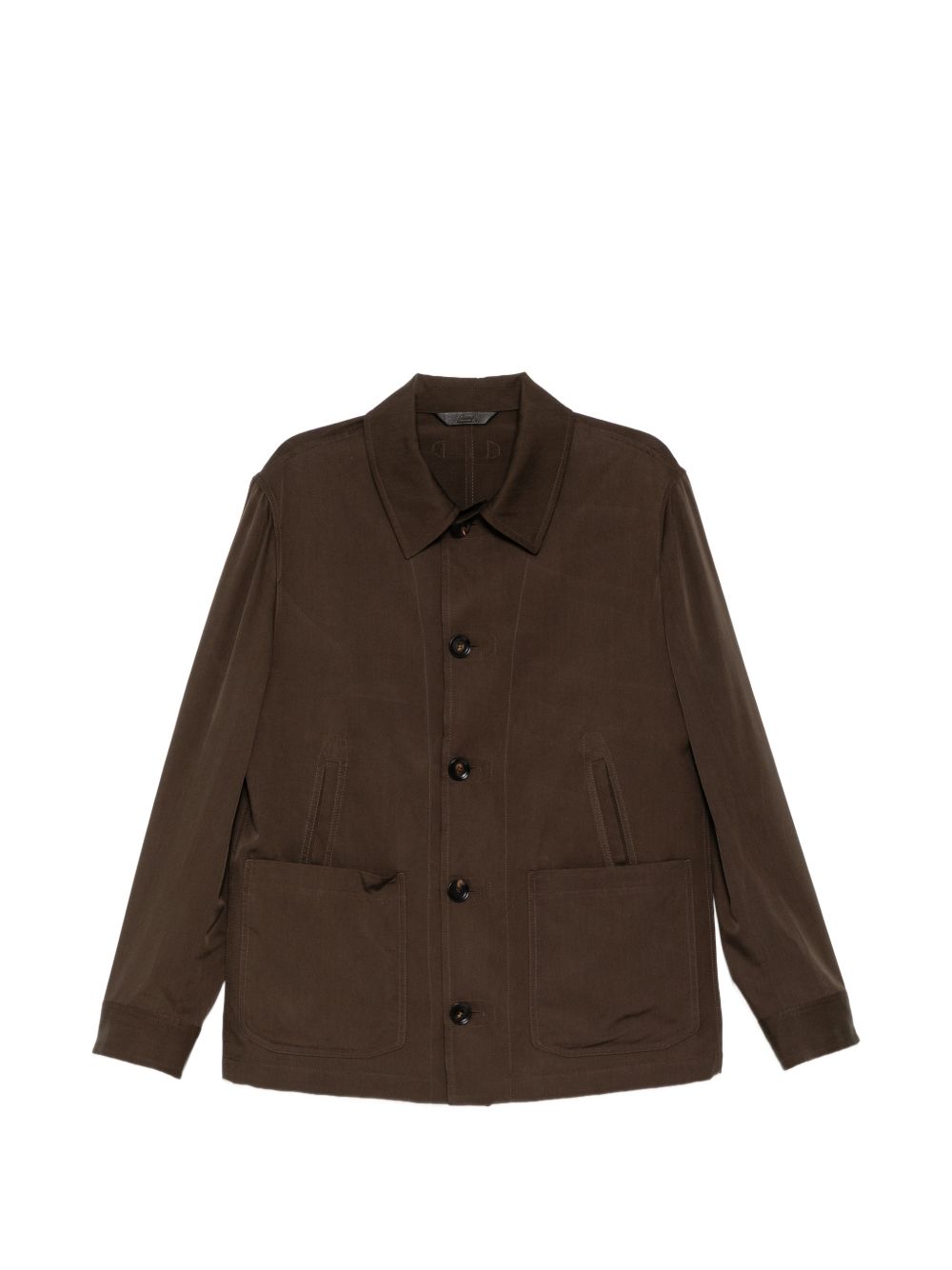 Silk Buttoned-Cuff Jacket