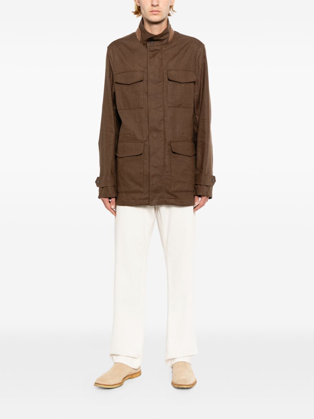 chest pockets military  jacket