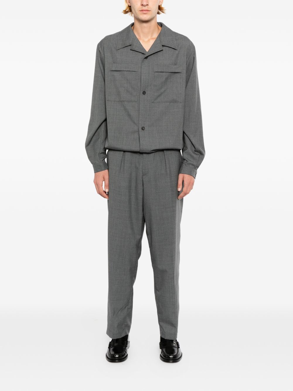 rear elasticated waistband trousers 