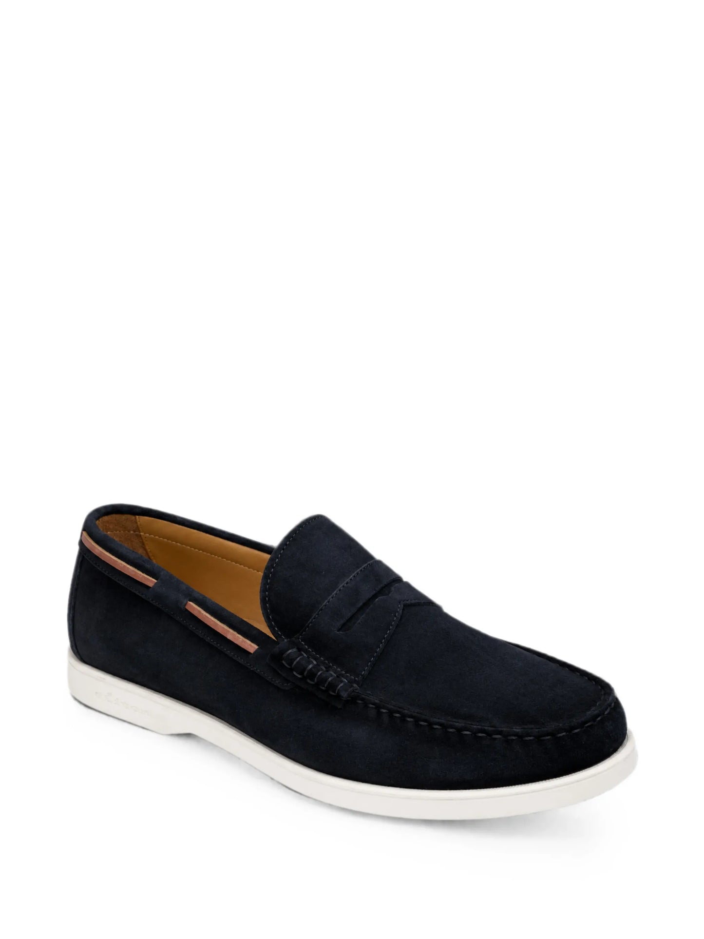Suede-Finish Leather Loafers