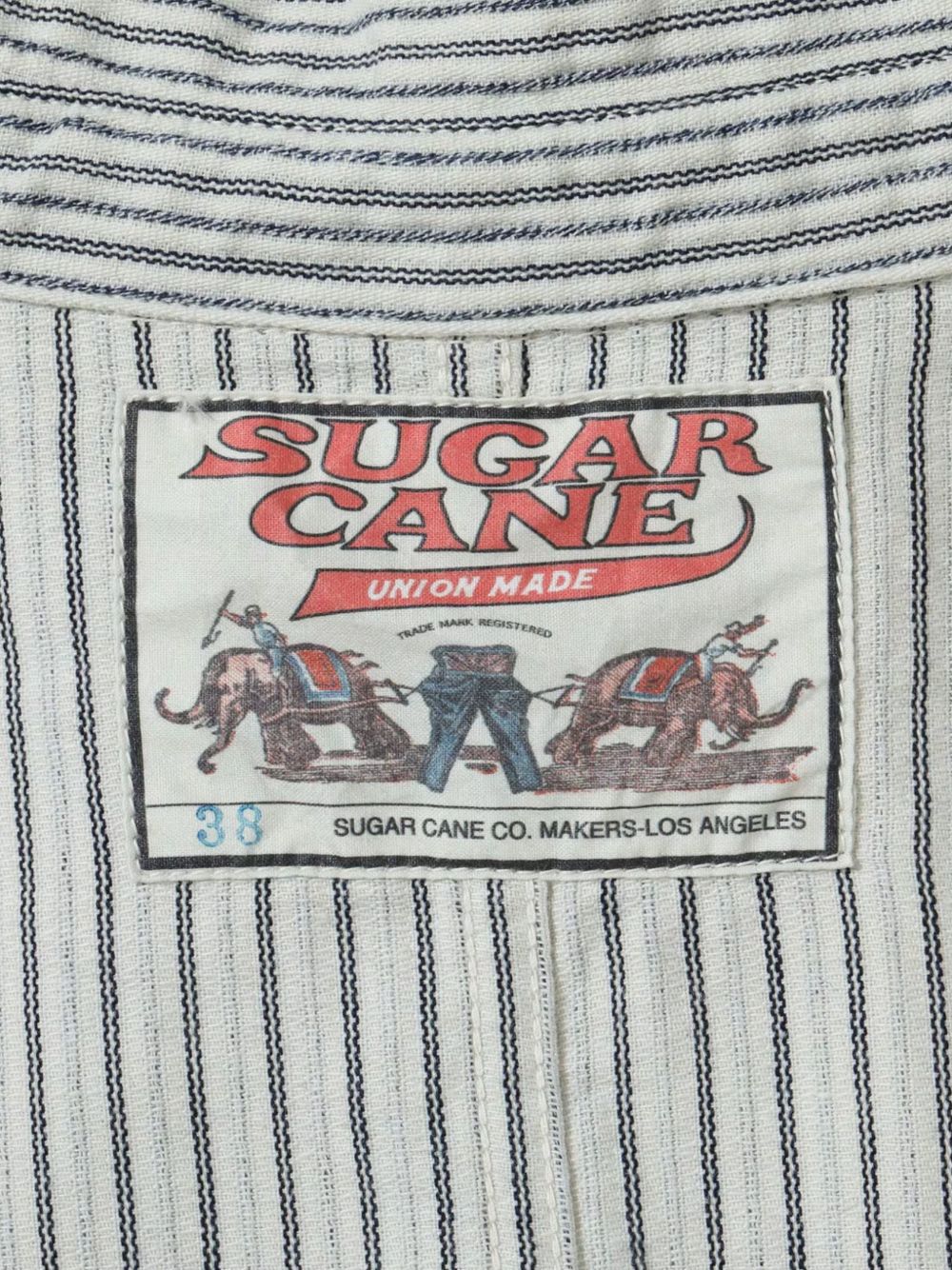 Fiction Romance button-down striped cotton overshirt