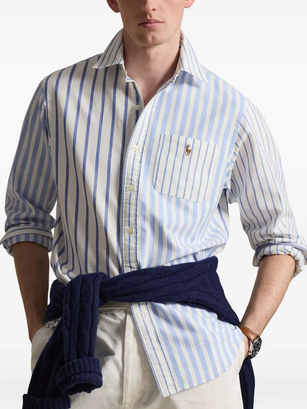 vertical stripe shirt