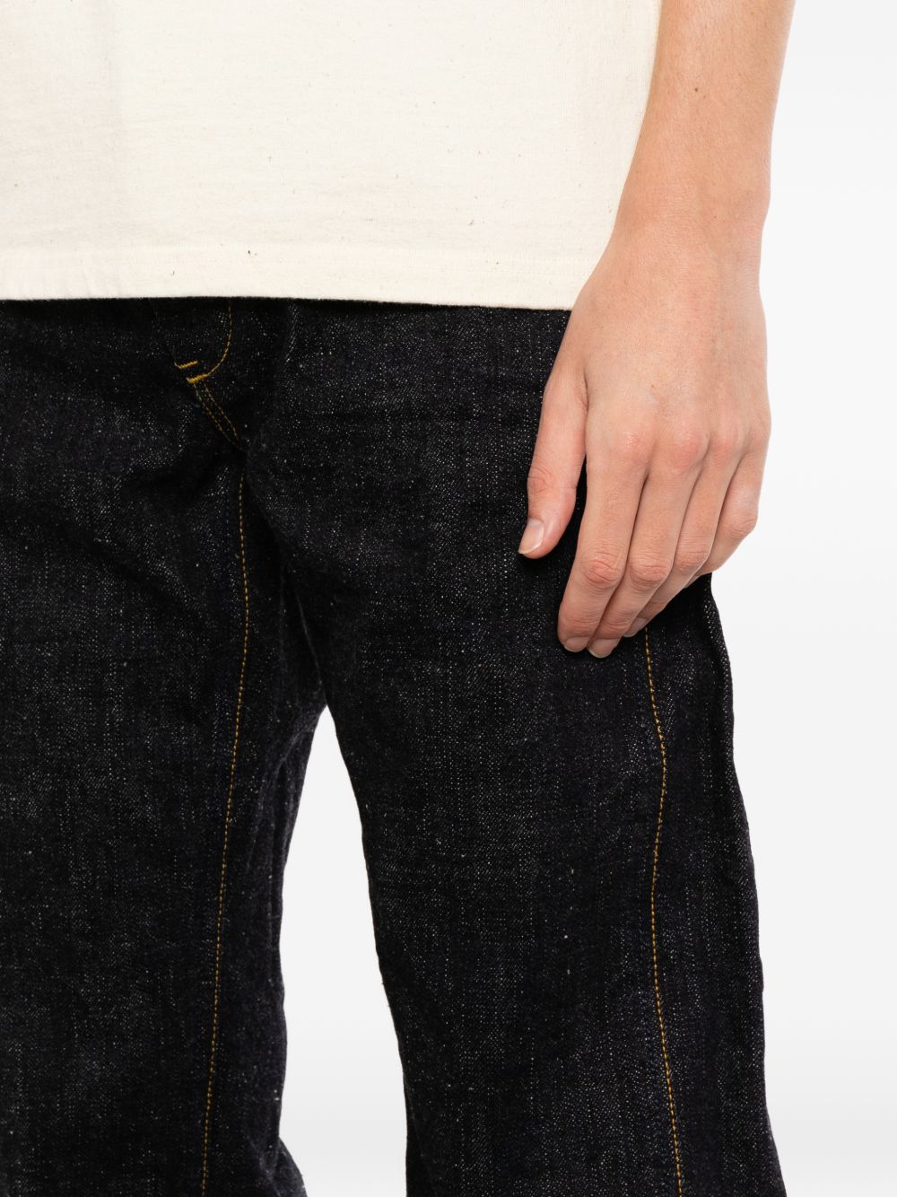 straight-leg jeans