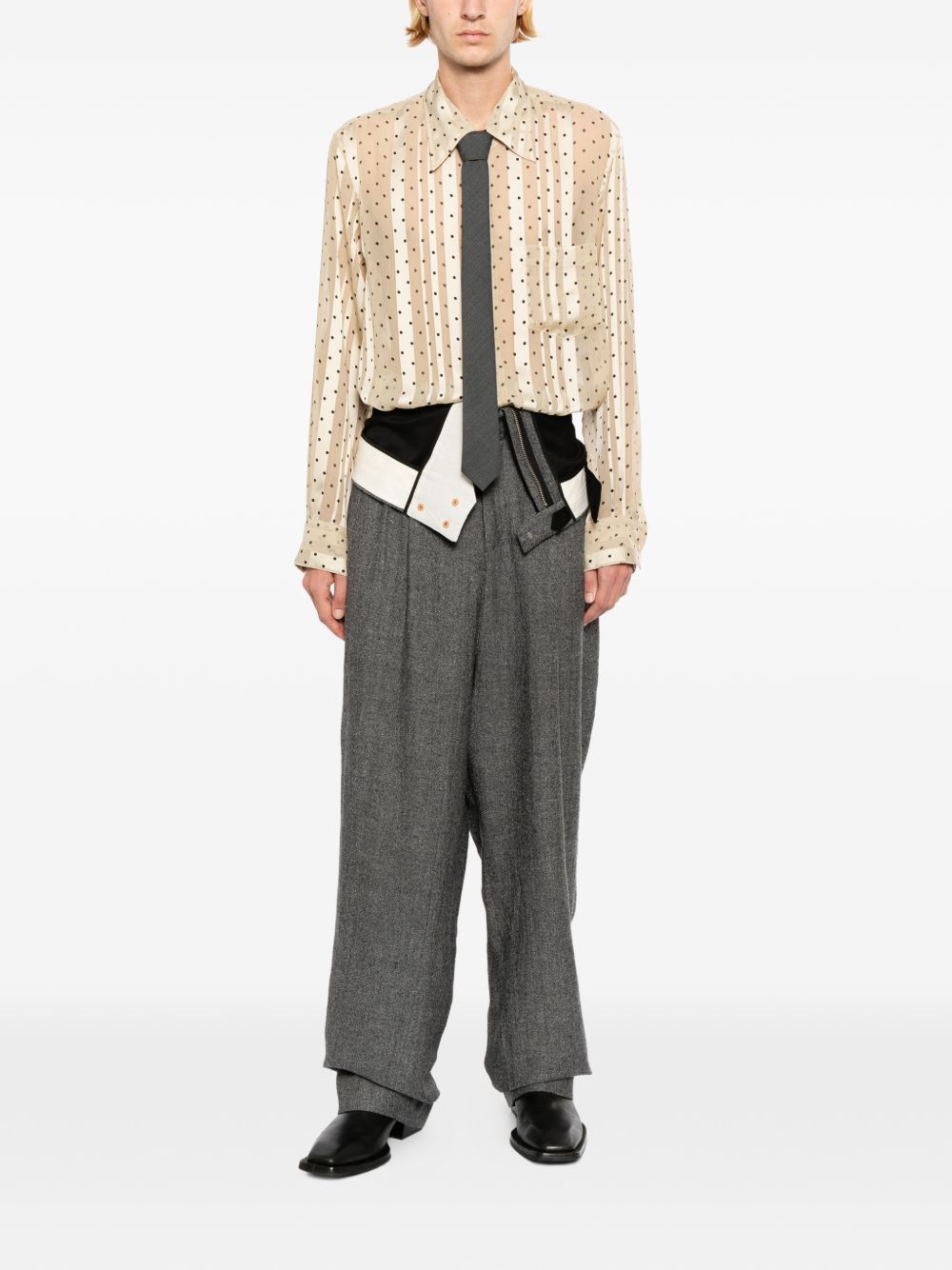 two waists trousers
