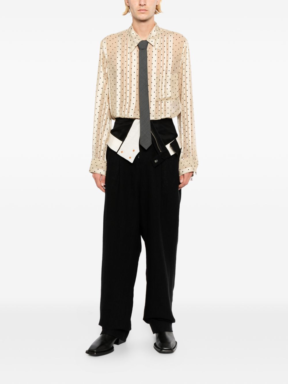 two waists trousers