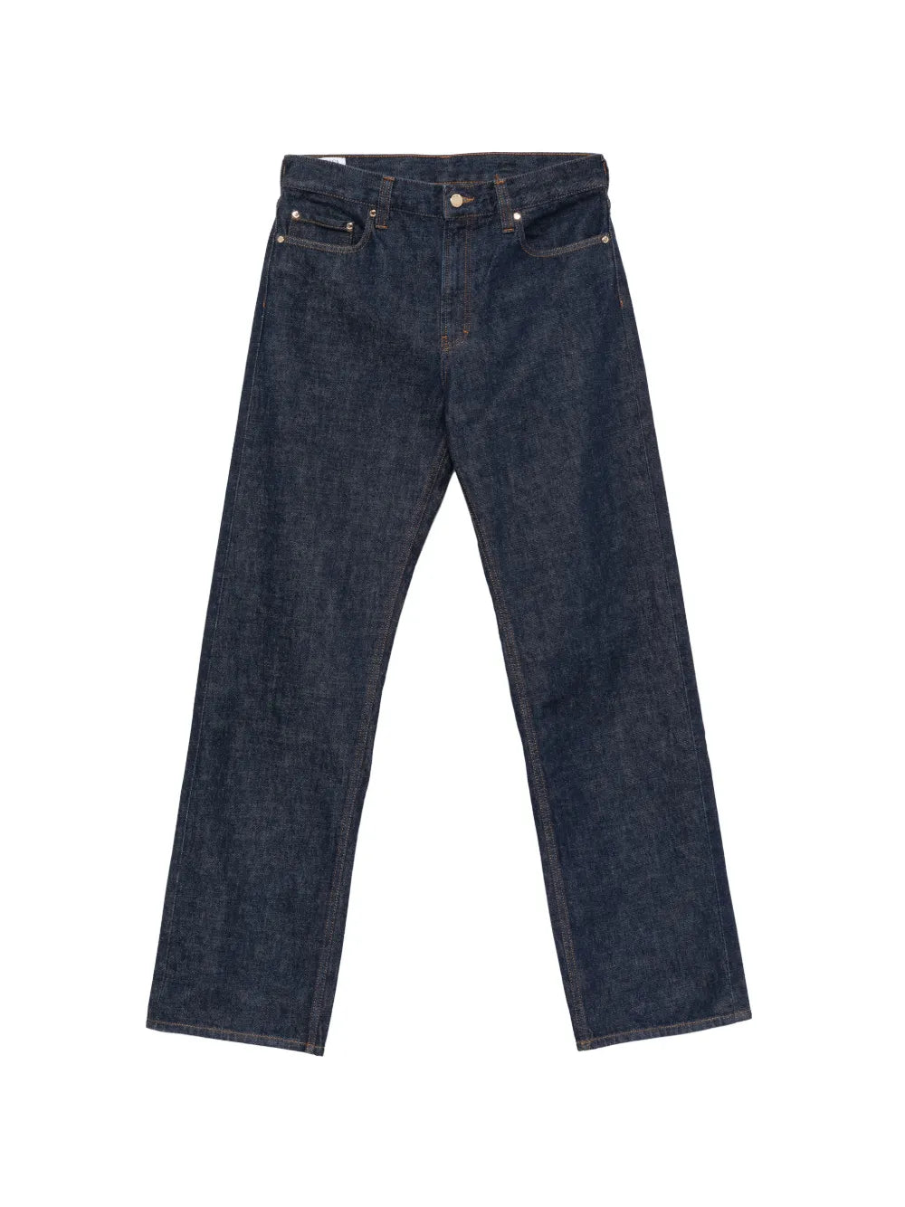 logo-embroidered straight-leg jeans