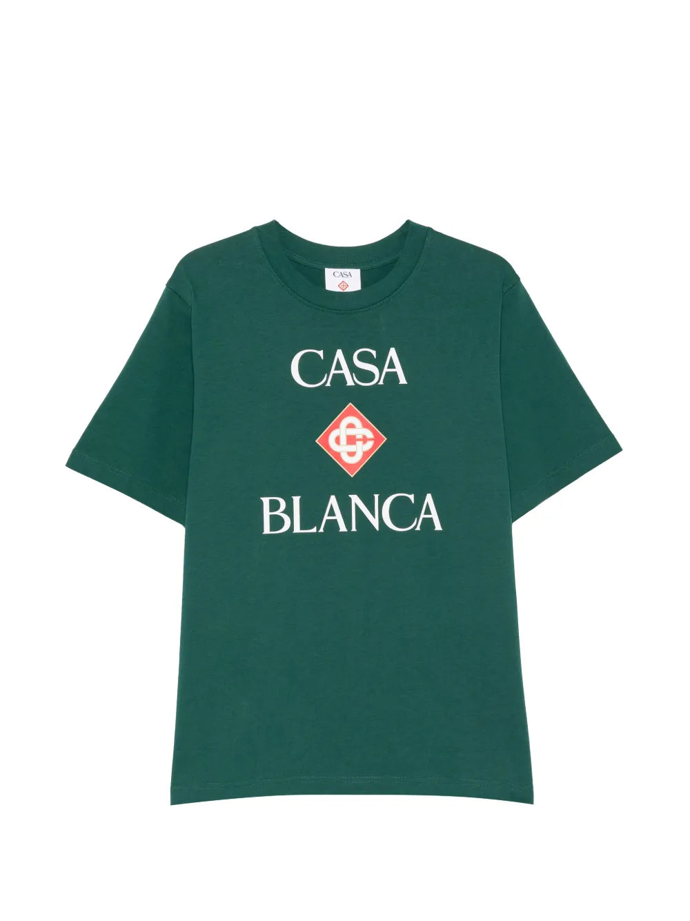 green Casablanca Diamond logo short sleeve T‑shirt