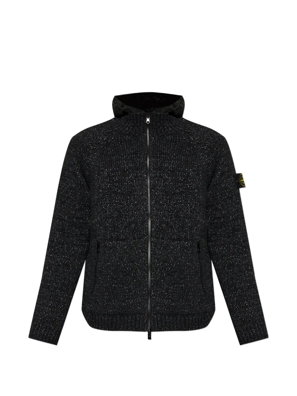 logo-patch hooded jacket 