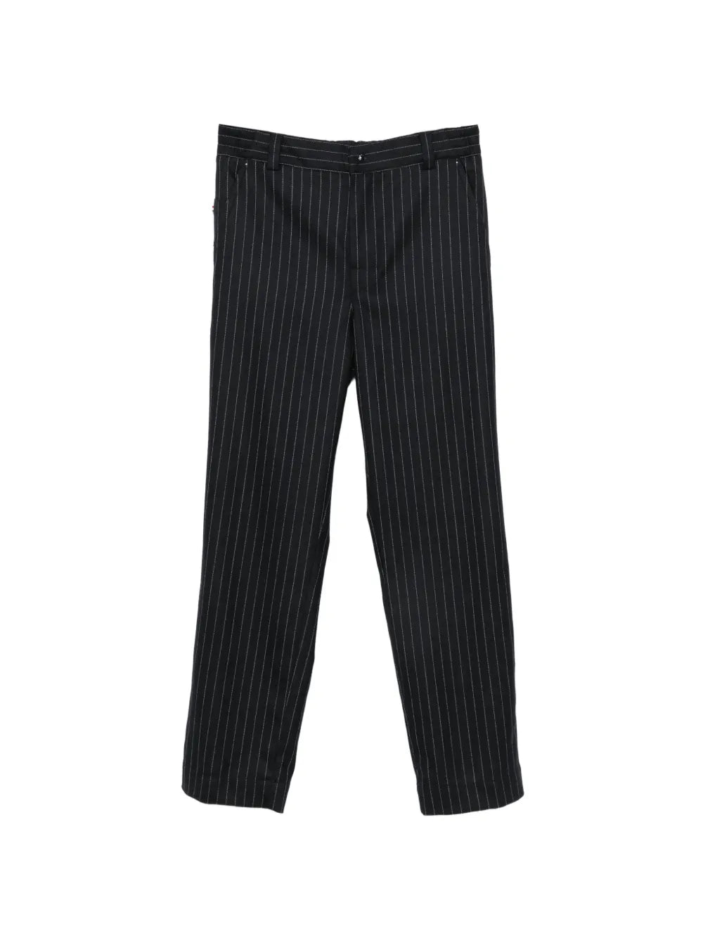 pinstripe-pattern trousers