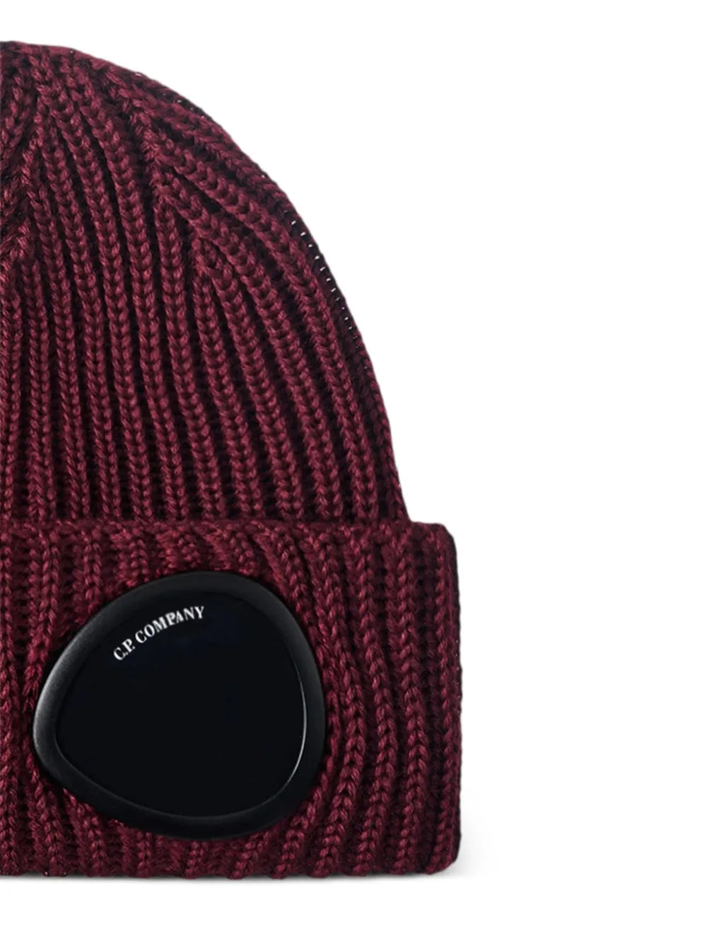 Goggle ribbed-knit beanie hat