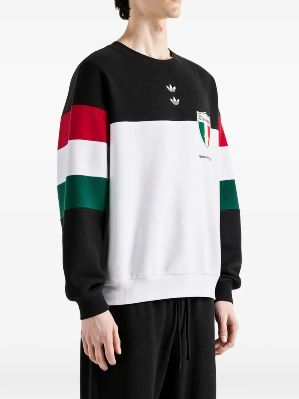 x Willy Chavarria logo-print panelled sweater