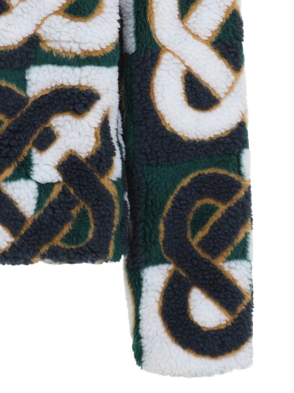 check monogram fleece jacket