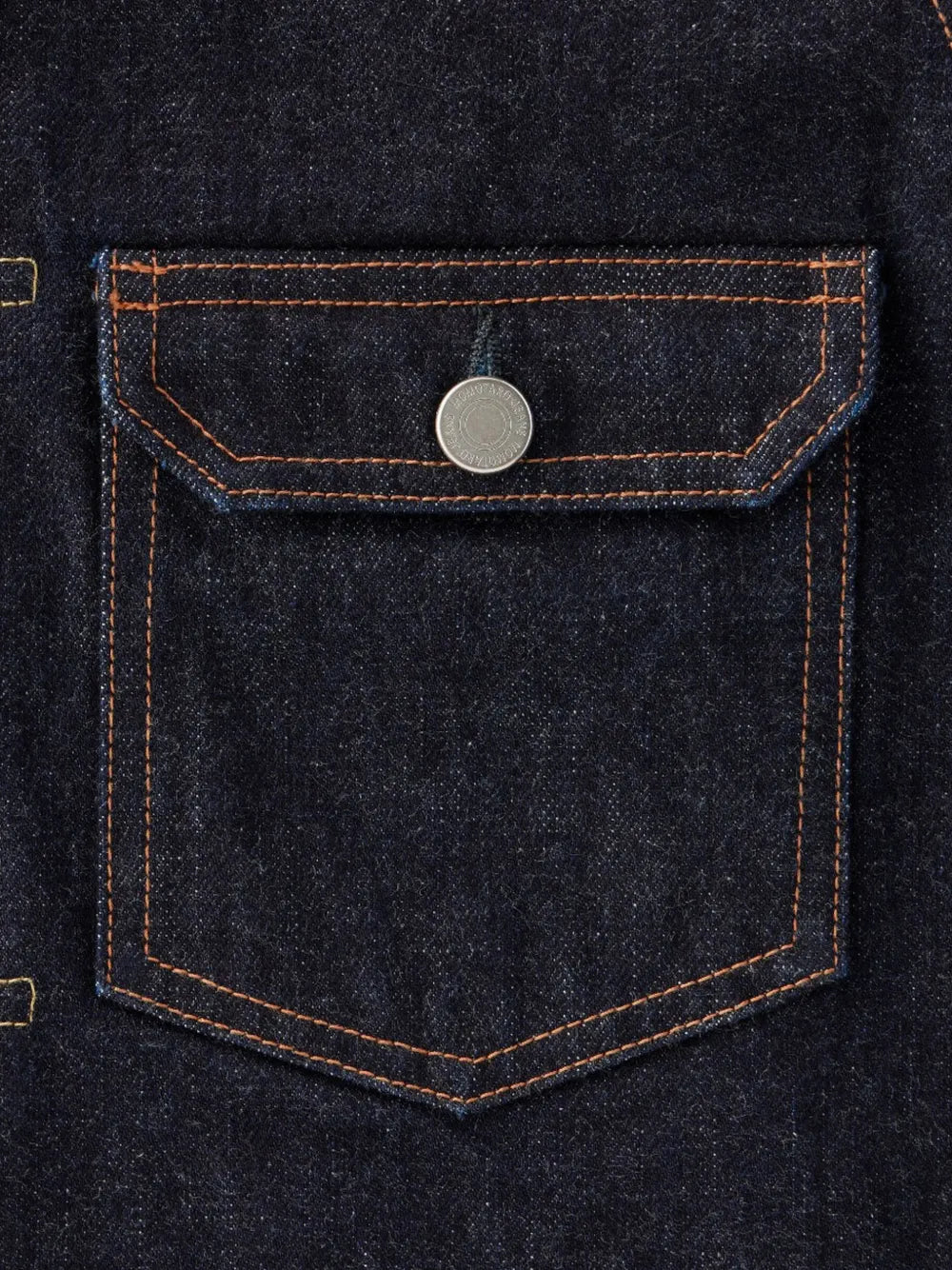 Classic stripe-detail denim jacket