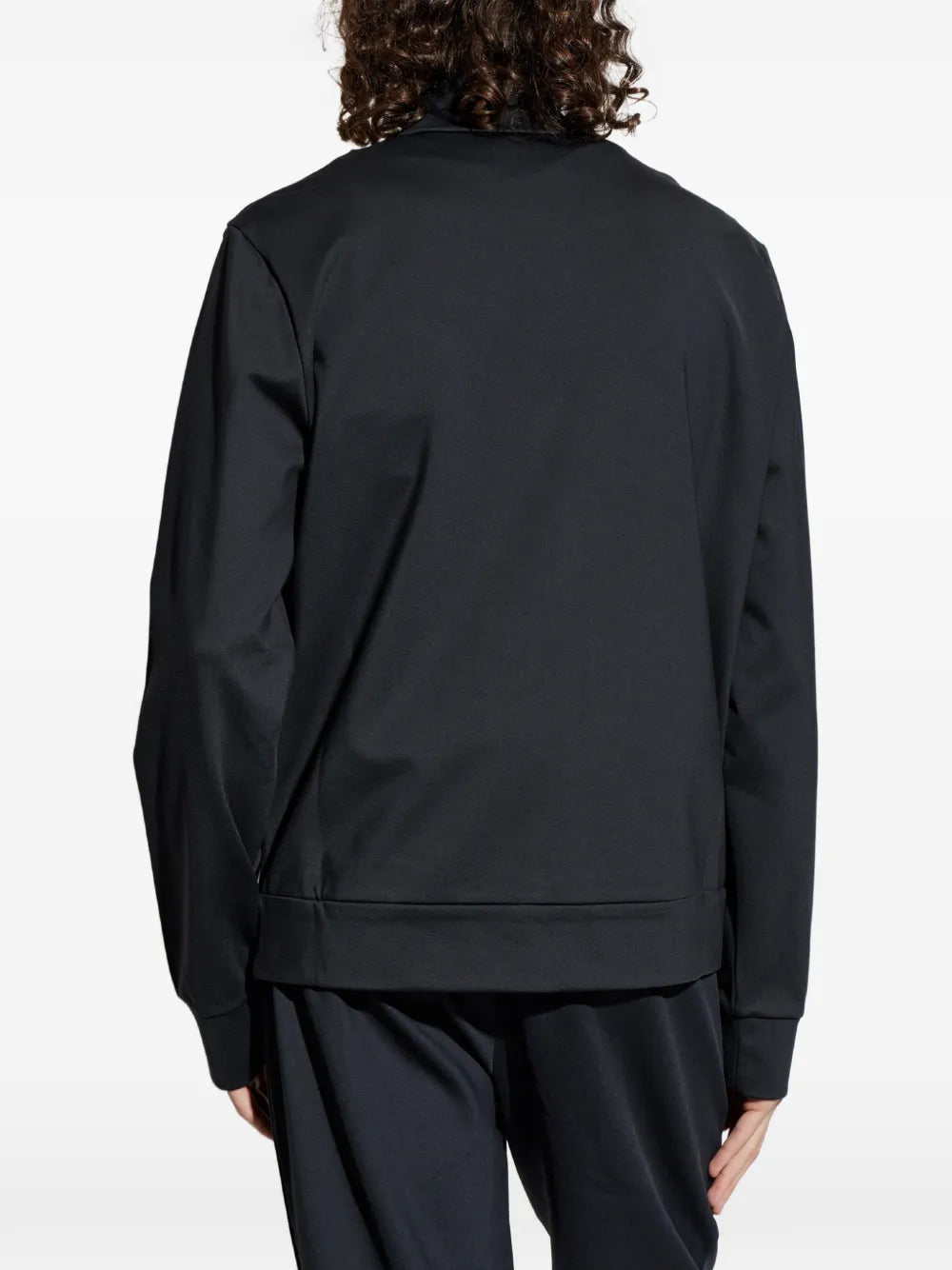 logo-patch zip-up jacket