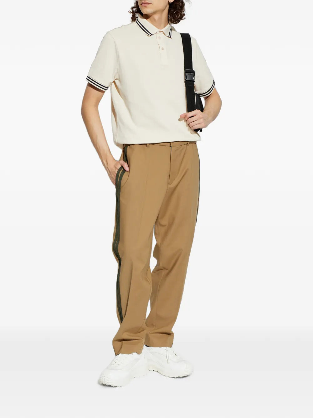 logo-embroidered polo shirt