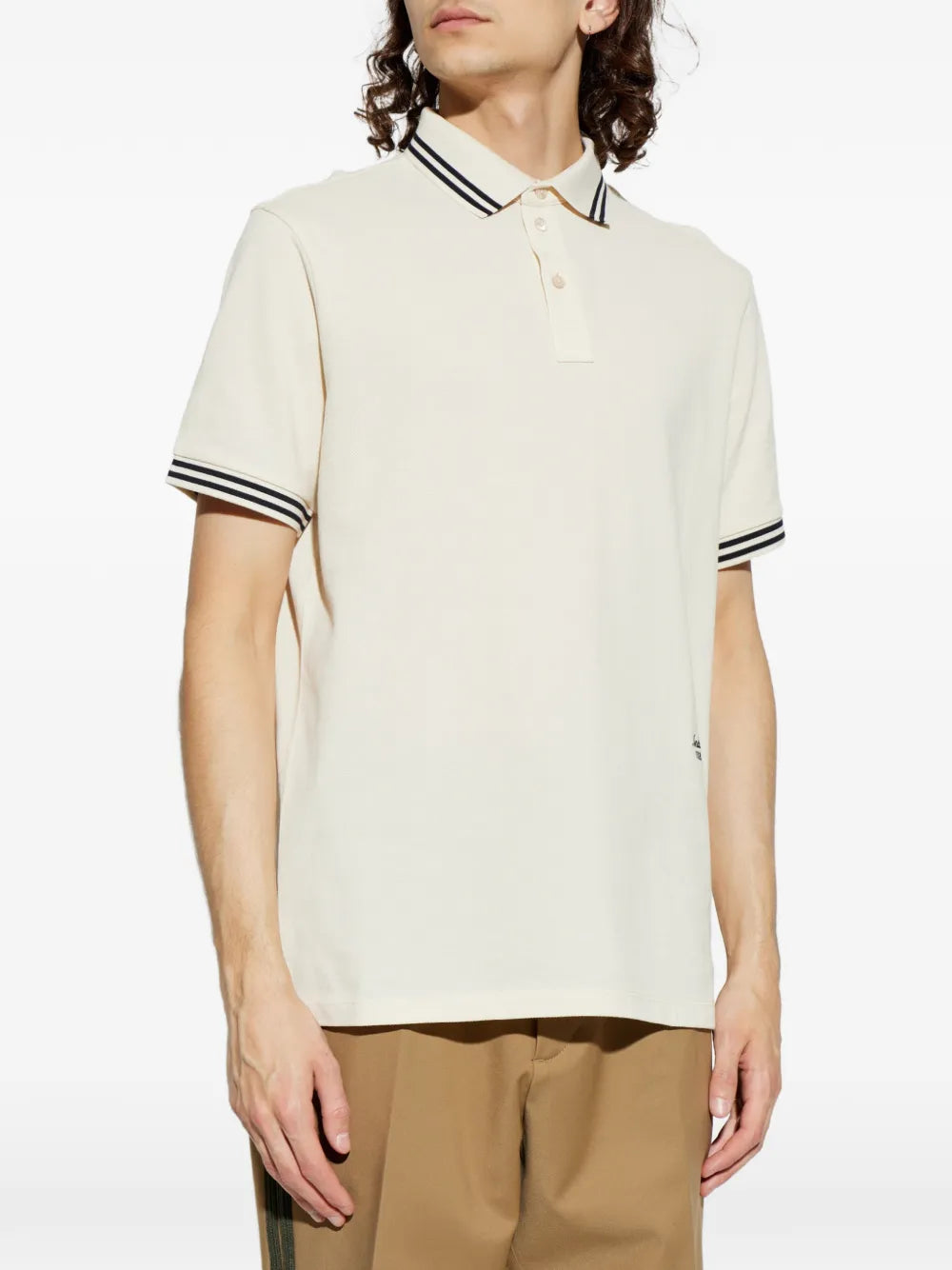 logo-embroidered polo shirt