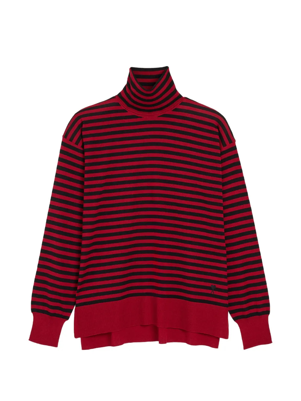 Sailor striped wool and silk turtleneck sweater