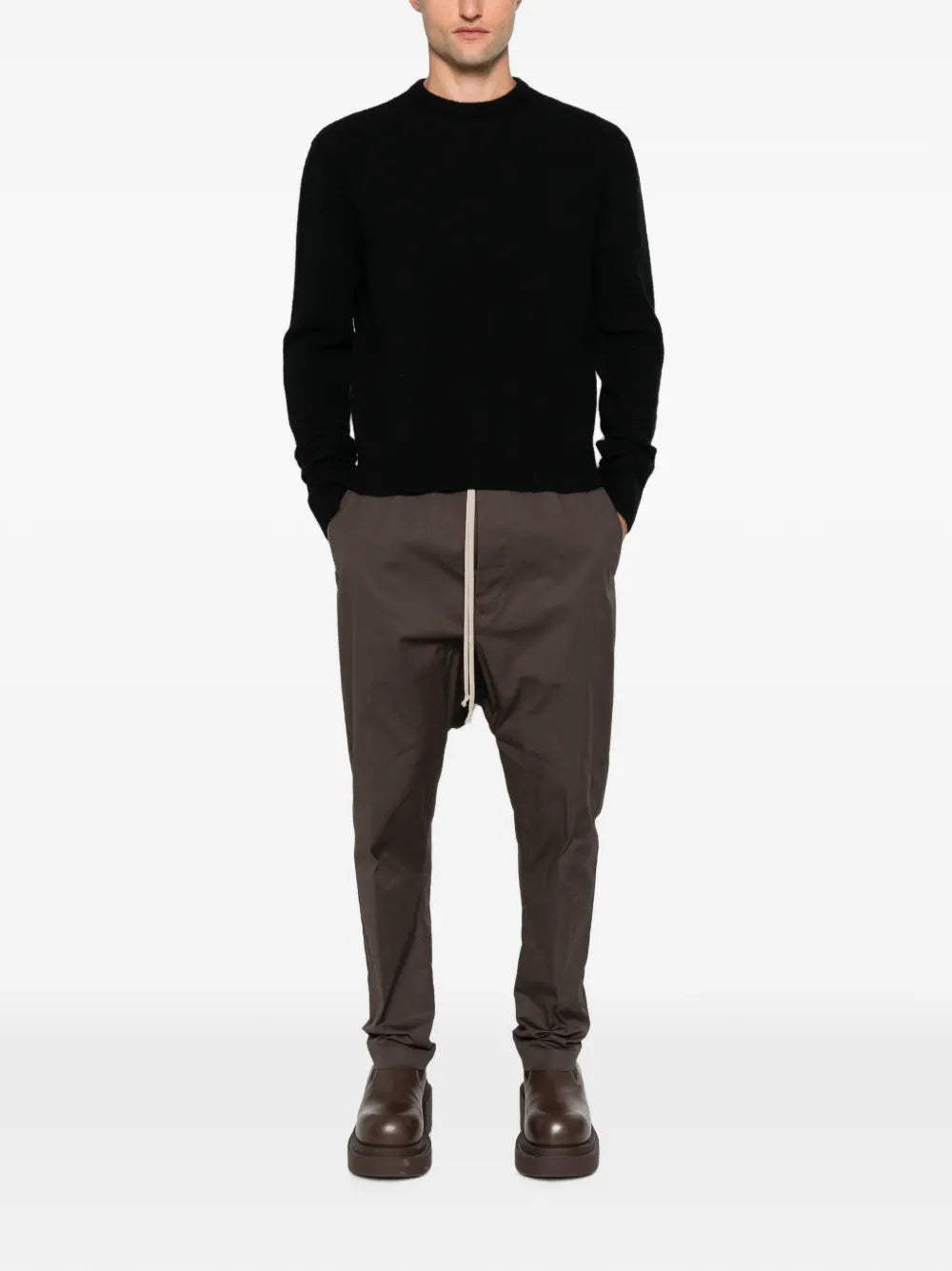 ribbed-trim sweater