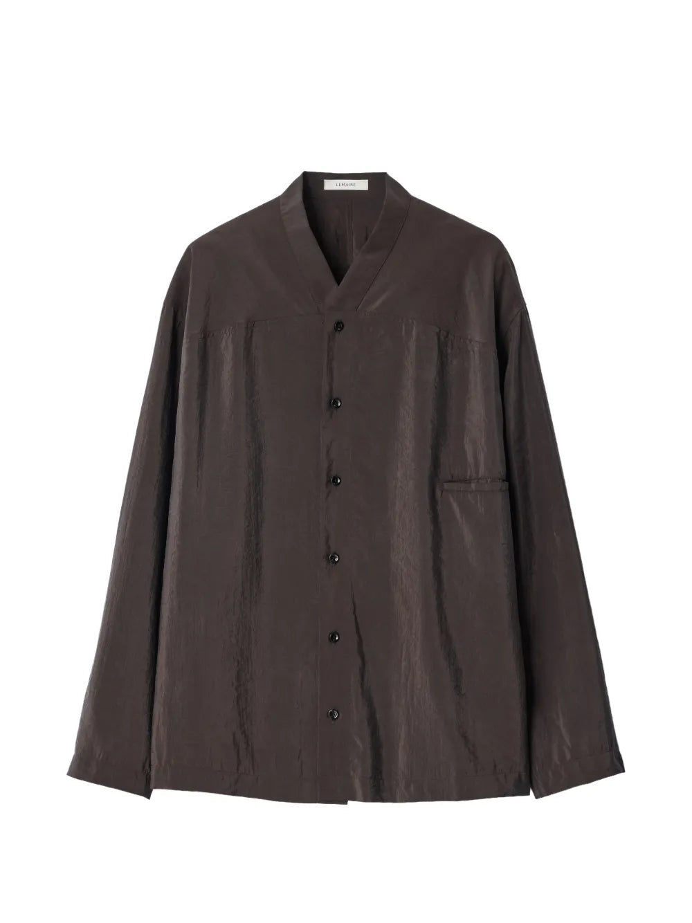 V-Neck Shirt In Dry Silk