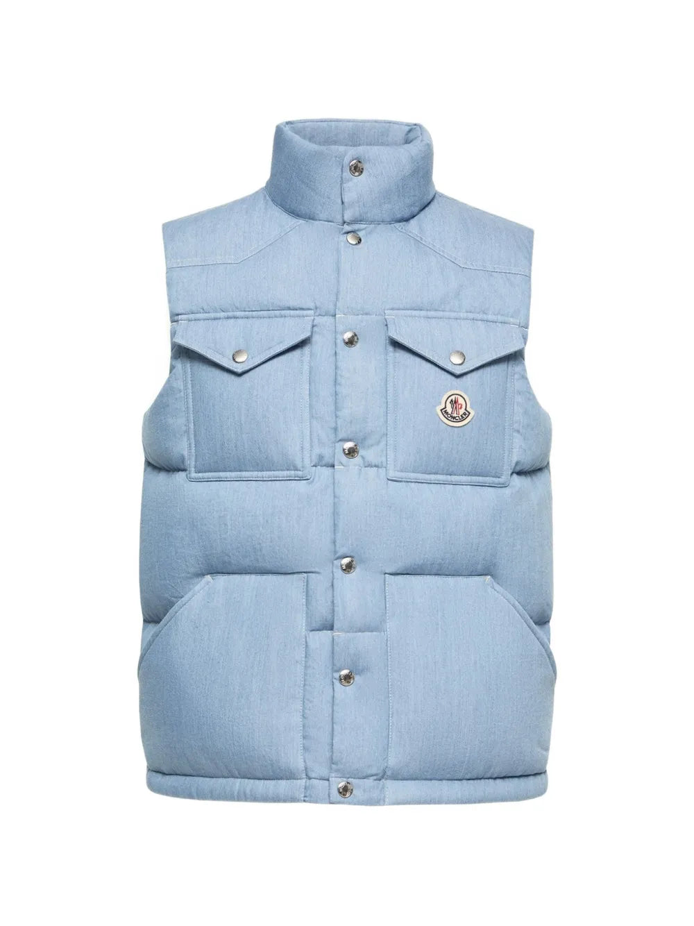 Ervional padded logo-patch vest