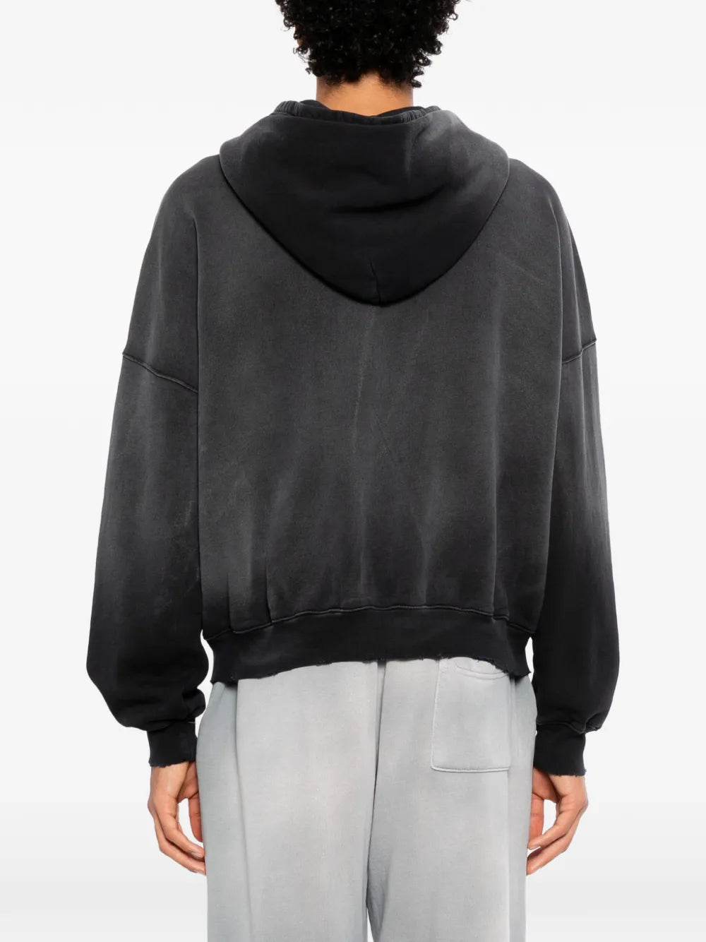 faded zip-up hoodie
