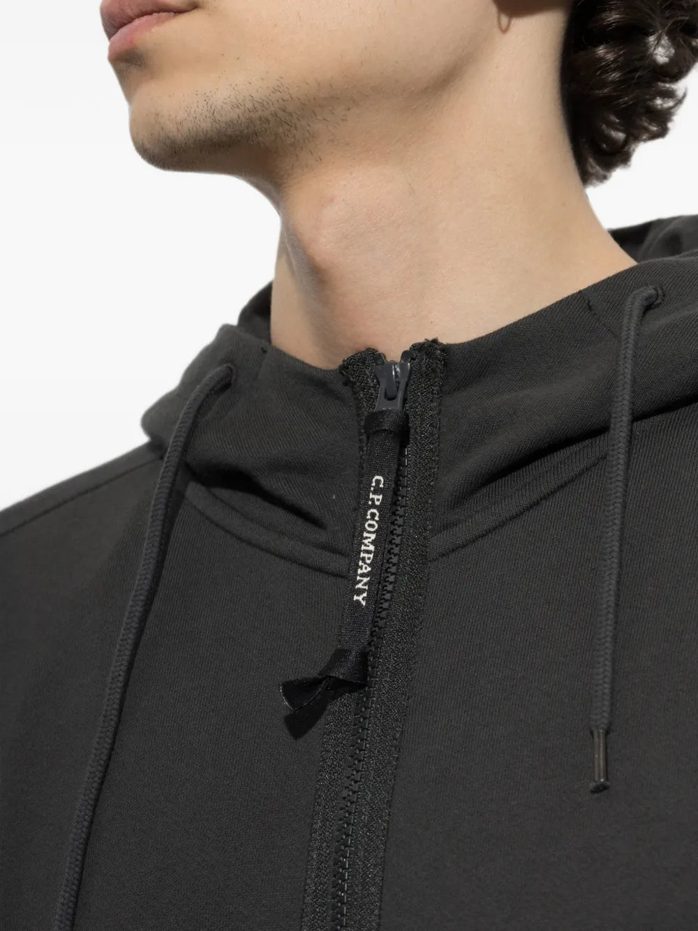 Goggle zip-up hoodie