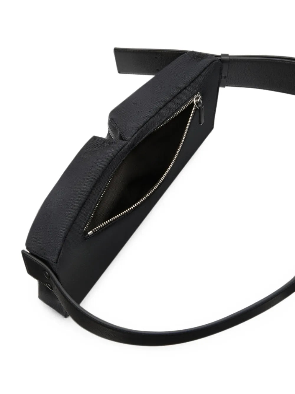 logo-embossed buckle-fastening belt bag