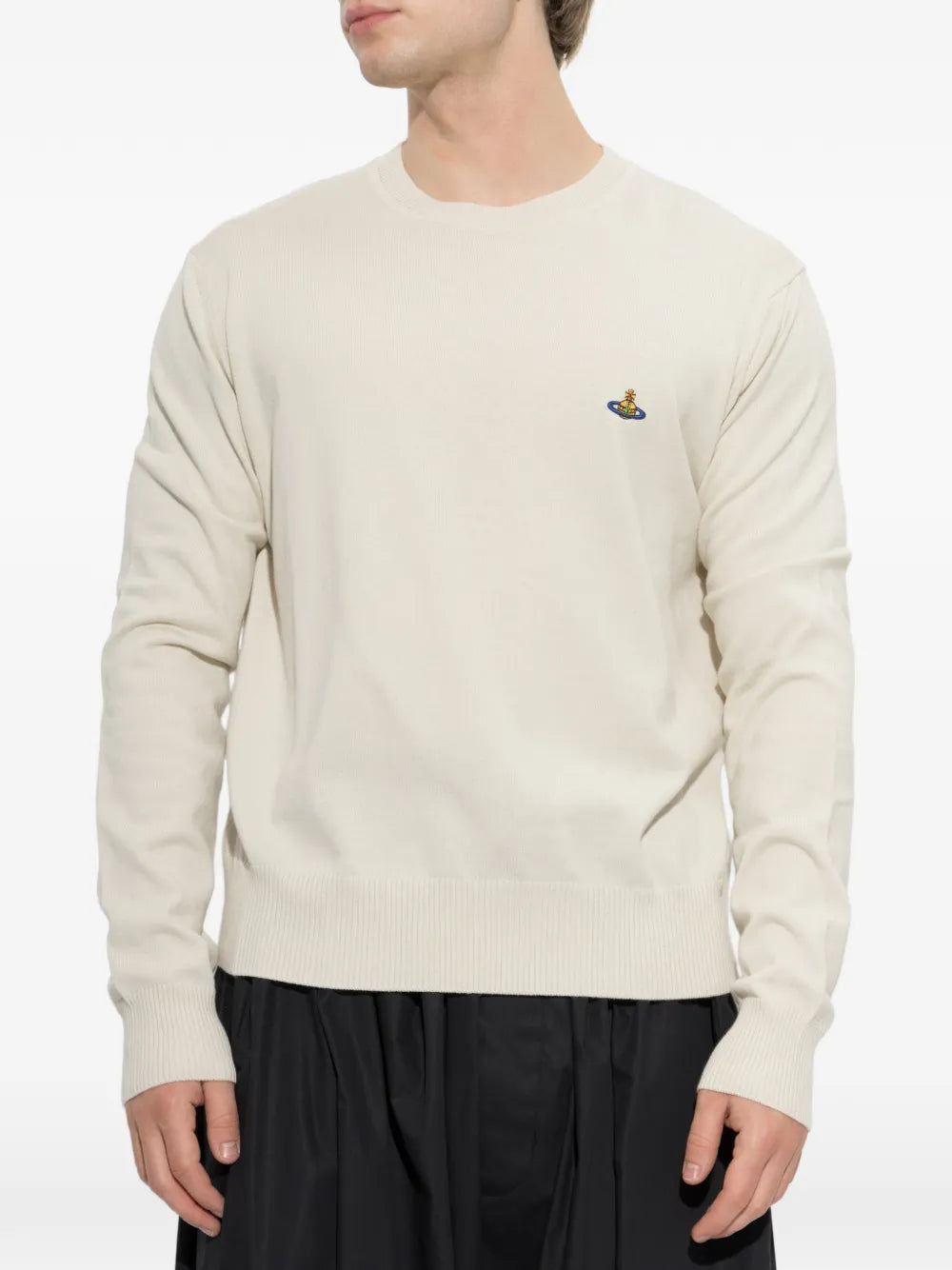 Orb-embroidered sweater
