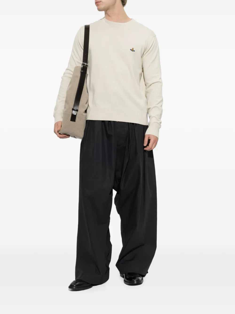 Orb-embroidered sweater