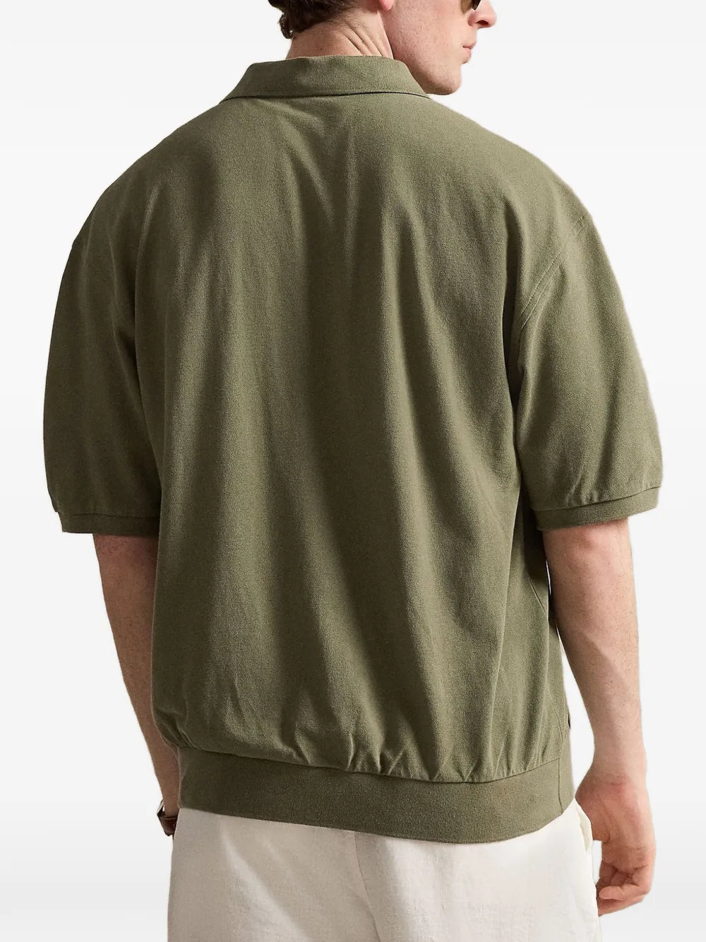 logo-embroidered short-sleeve shirt