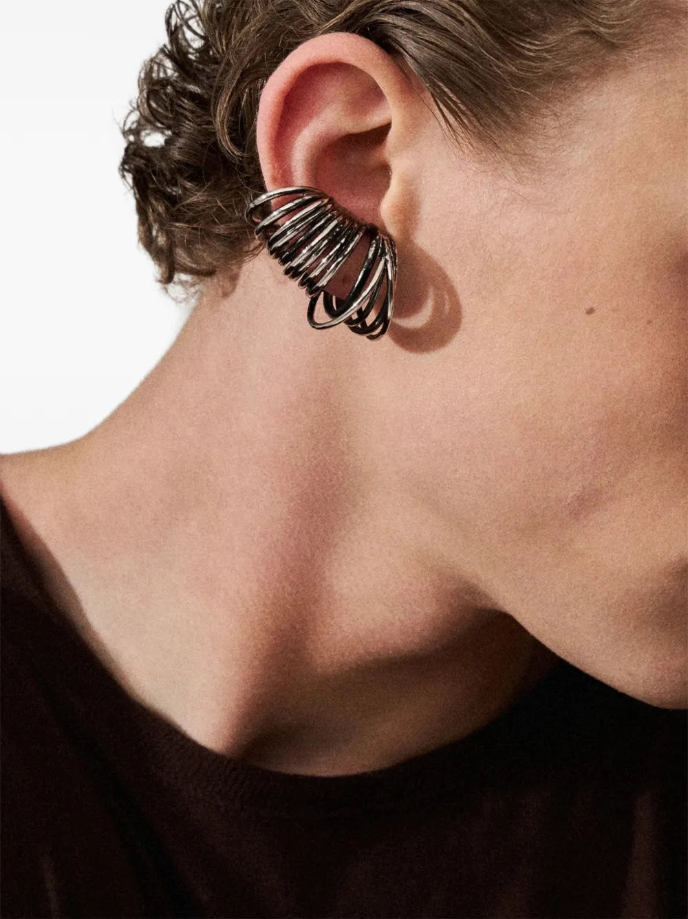 multi-hoop ear cuff