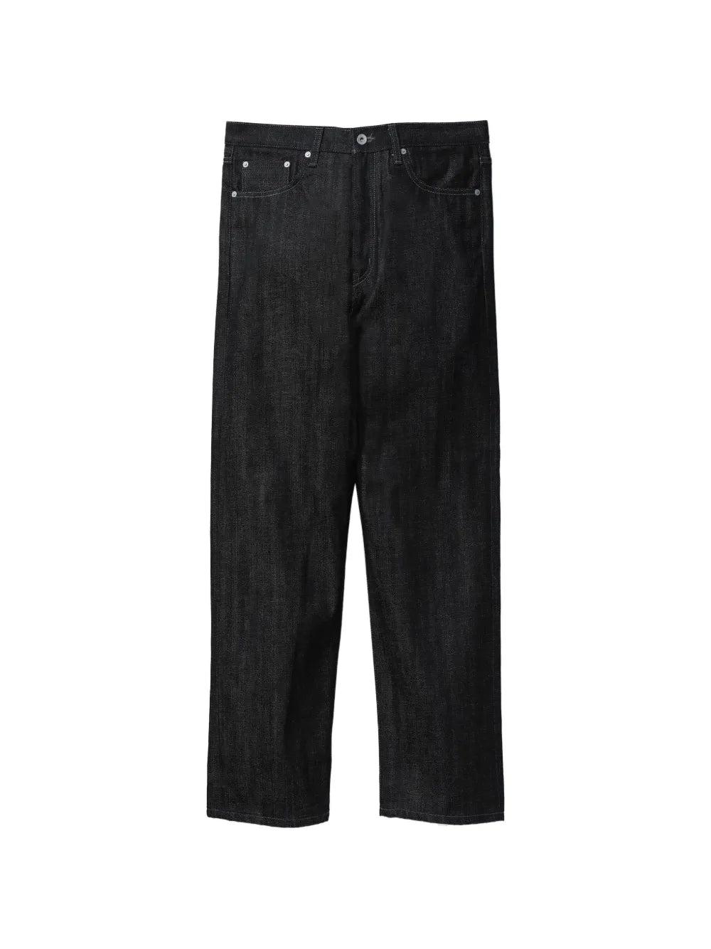 Rigid straight-leg jeans