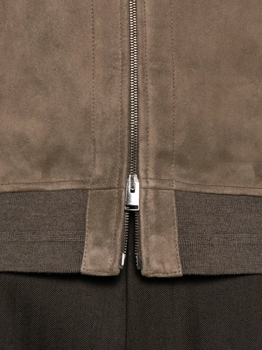 suede zip-up jacket