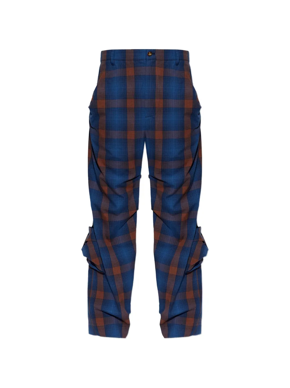 Achilles check-pattern trousers